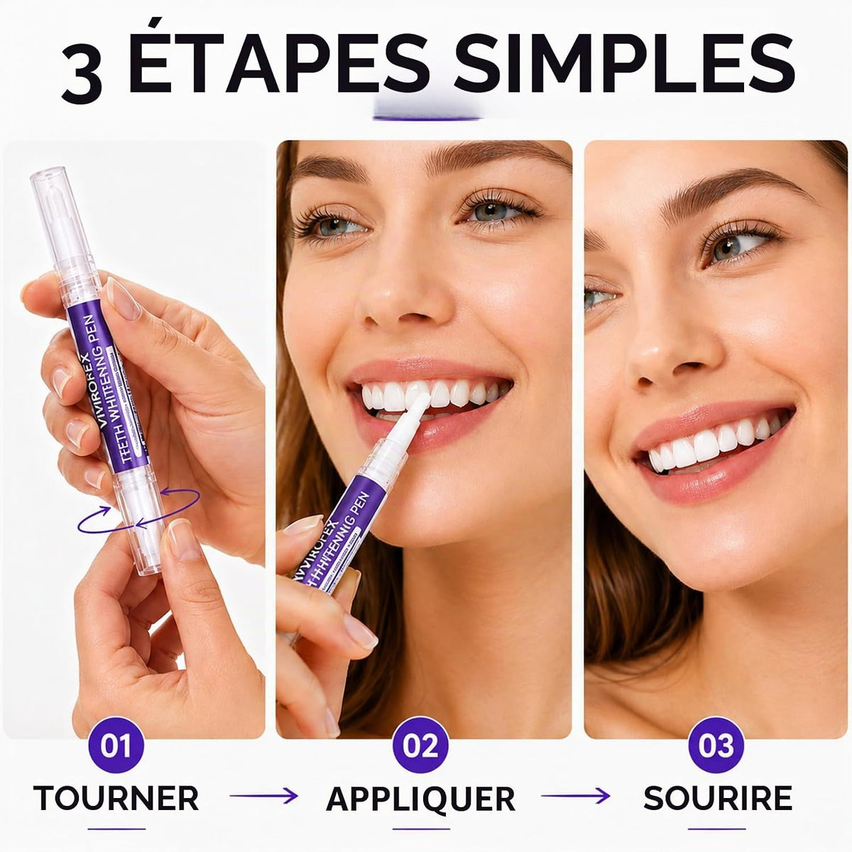 3 x Teeth Whitening Pen, Teeth Cleaning Pen, Stain Remover